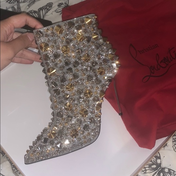 SO FULL KATE 100 CALF GLITTER/SPECCHIO HEELS - Picture 1 of 4